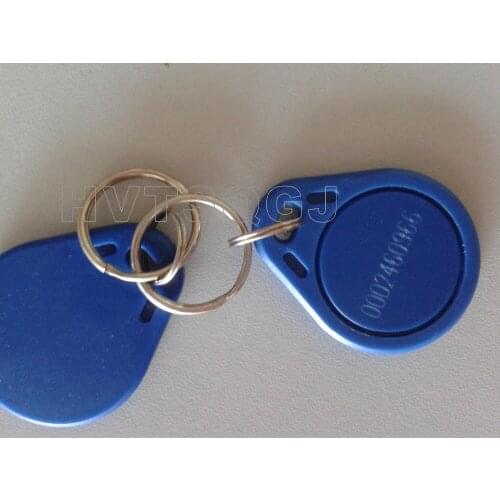100 pcs High Frequency Smart NFC Rfid KeyFob 13.56MHZ ABS Material Free shipping