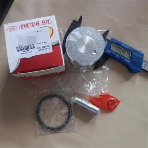 56mm PISTON KIT FOR CHINESE 156F 4 STROKE HORIZONTAL ENGINE GENERATOR WATER PUMP KOBLEN RING SET PIN CLIP ASSEMBLY