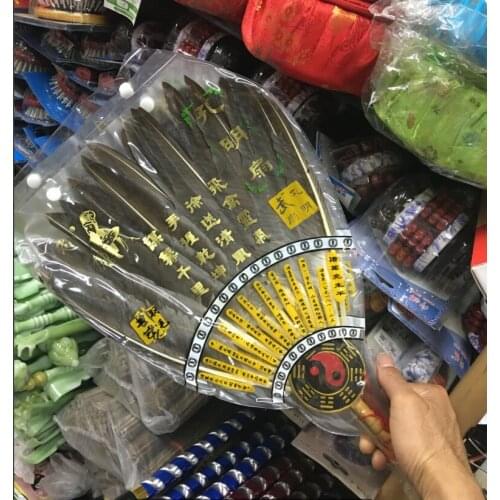 Free shipping 2 PCS Chinese painting Wisdom hole Ming Zhuge Liang feather fan statue