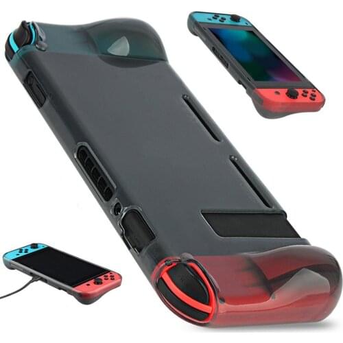 For Nintendo Switch Case TPU Protective Cover Dockable Case Compatible with Console Controller