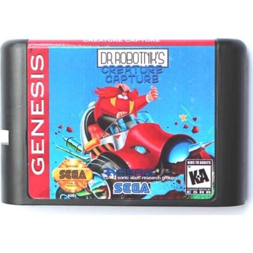 Dr Robotniks Creature Capture 16 bit MD Game Card For Sega Mega Drive For Genesis