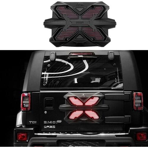For BJ40 Rear Door License Plate Frame For Jeep Wrangler JK JL Tailgate License Plate Shiled 4x4 Off-road Accessory