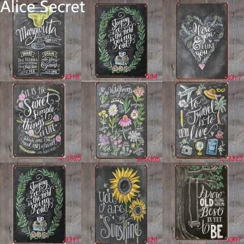 Home Decor Sunshine Metal Tin Sign Decor Metal Plates Garage Coffee Pub Hotel Shop Decor Metal sign Poster Wall tin signs gift