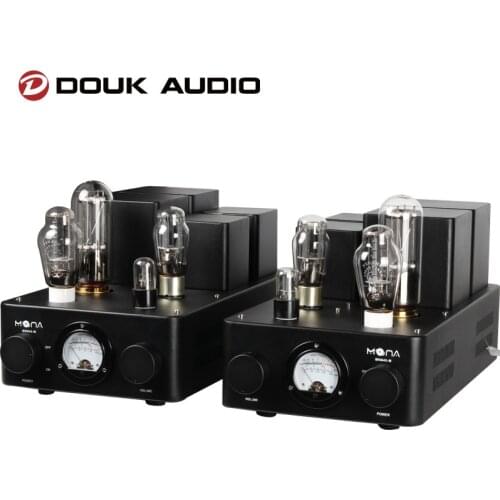 Douk Audio HiFi 300B Push 845 Valve Tube Stereo Amplifier Class A Stereo Split SRPP Single-ended Class A Power Amp 60W