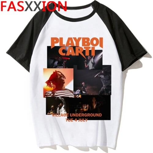 Rapper Playboi Carti Aesthetic T Shirt Women Summer Graphic Casual T-shirt Fashion Streetwear Tshirt Hip Hop Funny Tops Female