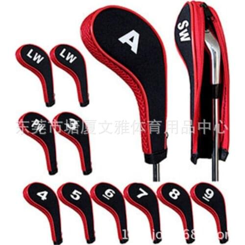 Gradients Number Golf Iron Head Covers Iron Headovers Wedges Covers 12pcs Golf Fan Supplies