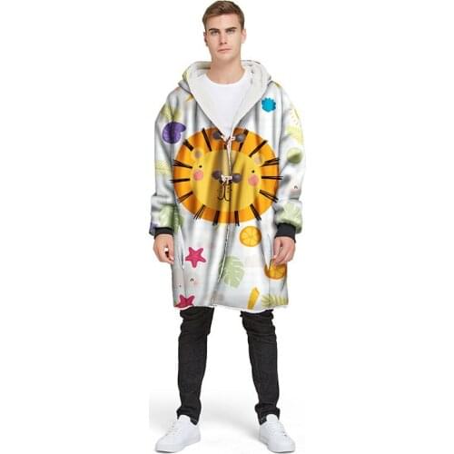 Halloween Hooded Blanket with Sleeve Cute Pumpkin TV Blankets Funny Christmas Gift Super Soft Wearable Witch Blanket for Bed