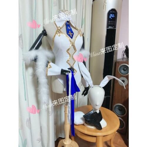 [Customized] Anime FGO Fate/Grand Order Bunny Girl Set Lion king Altria Pendragon Cosplay Costume Women Halloween Free Shipping