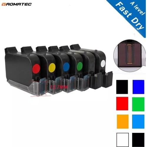 JS12 600DPI Premier A Level Handheld Printer Fast Dry Eco Solvent Print Height 12.7mm Inkjet Printer Colorful Ink Cartridge
