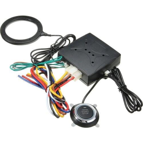 Car Engine Push Start Buttons RFID Lock Ignition Starter Keyless Entry Start 12V