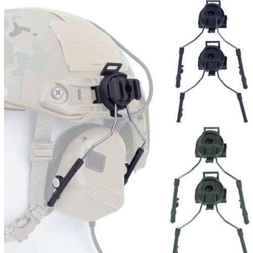 Tactical Helmet Adapter Set Airsoft Paintball Headset Holder Army Fast Helmet Rail Adapter Rail Mount Kit