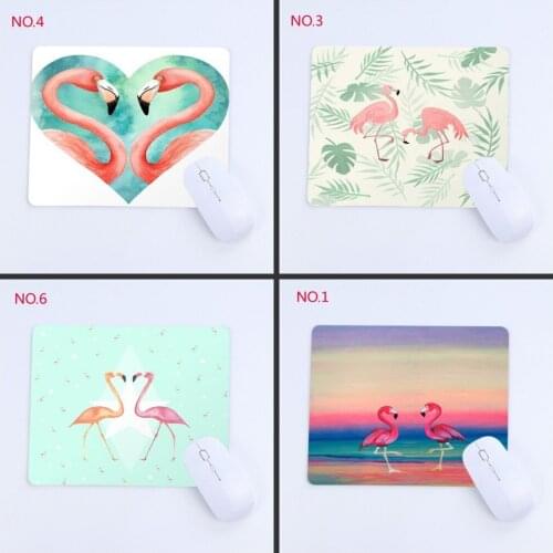 Mairuige Fashion flamingos Good Quality Mousepad Game Players Mat To Gaming Art Gaming Mouse Pad Rubber Desk Mats 22X18CM