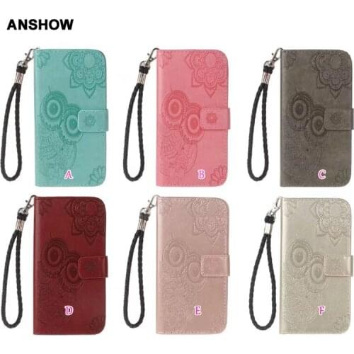 Leather Wallet Case For Iphone XS MAX XR X 8 7 Plus 6 6S SE 5 5S Owl Flower Cartoon Lace Holder ID Card Slot Flip Cover 100PCS