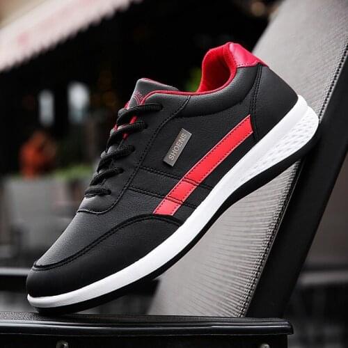 Fashion Casual Mens Shoes Leather Men Sneakers Breathable Autumn Hiking Sport Shoes Zapatos Hombre Male Skateboard Shoes