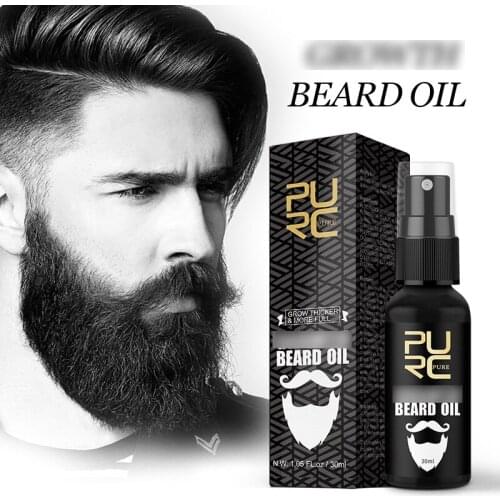 PURC Growth Beard Oil Grow Beard thicker & more full thicken Hair Beard Oil