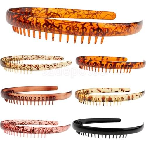 Fashion Various Styles Hair Band Comb Toothed Headband Women Men Girl Hair Accessory