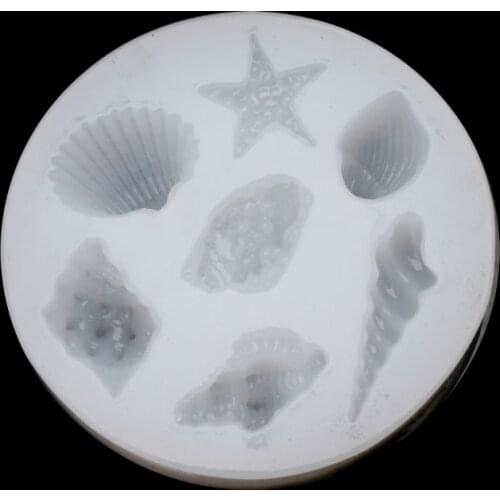 Sea Shell Starfish Shape Jewelry Silicone Mold Cake Jelly Chocolate Baking Tools