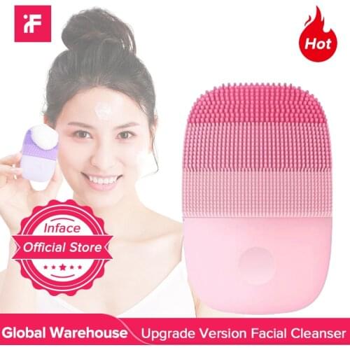 Inface Upgrade Version Facial Cleansing Brush Electric Sonic Face Brush Deep Cleaning Tool USB charge
