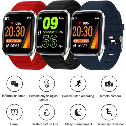 Sport Digital Clock with Blood Pressure Heart Rate Monitoring Women Watch Waterpoor Bluetooth Smart Bracelet Mens Watches