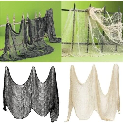Halloween Decoration gauze Sheer Gauze Element Yarn Roll Black and White Atmosphere rendering Party Decor