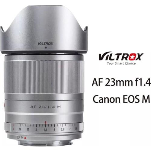 Viltrox 23mm f1.4 STM EF-M mount Auto focus APS-C Prime Lens for Canon EOS M Cameras M5 M6 Mark II M100 M50 M200 M3 M10 M6