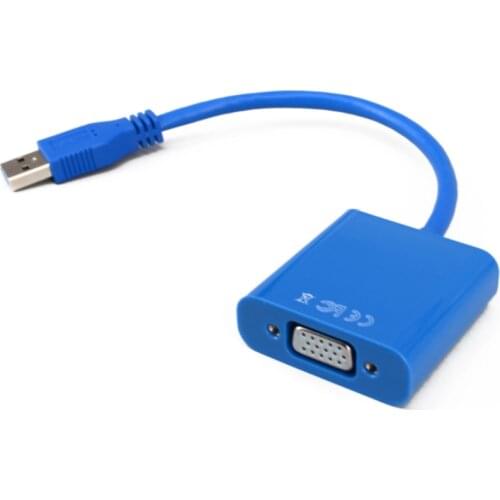 USB3.0 to VGA Video Graphic Converter Card Display External Cable 1080P Connectors Adapter For PC Laptop