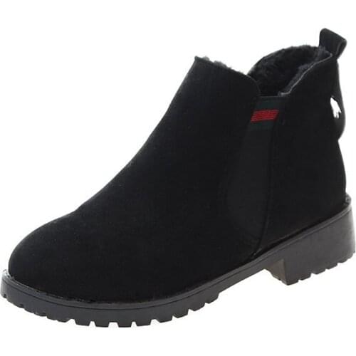 Casual Shoes Woman Platform Snow Women 2020 New Warm Fur Non-slip Zip Ankle Boots