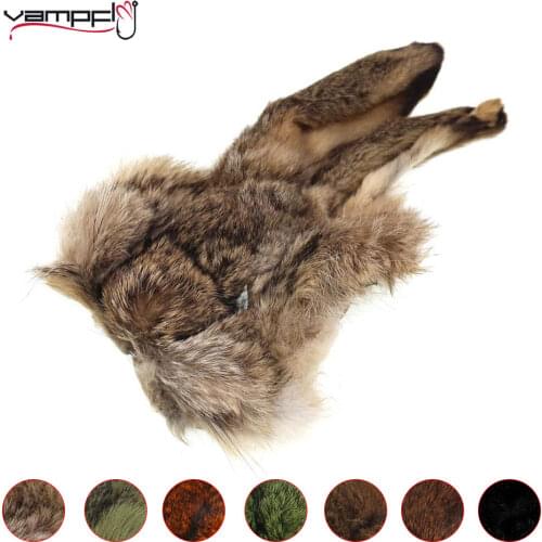 1pc Fly Tying Material Hare Mask Hares Ear Fly Tying Material Natural Grey Color Nymph Fly Dubbing Material