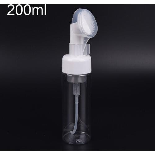 1PCS Soap Foaming Bottle Portable Face Washing Mousse Foam Bottles Facial Cleanser Foam Maker Bottle With Silicone Clean Brush