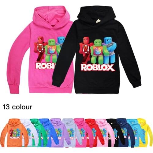 2021 Kids Robloxing Hoodies for Boys Girls Fashion Long Sleeve Christmas Clothes Tops T-shirt Cotton Jackets Autumn Sweatshirts