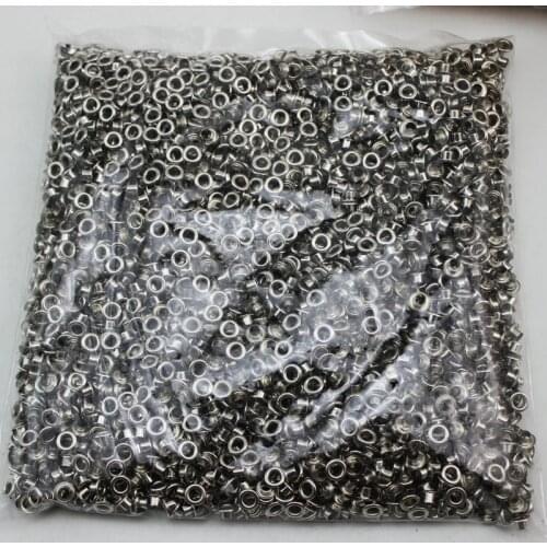 400set 4mm*8mm*4.4mm Antique Silver metal copper eyelets buttons clothes accessory handbag findings FREE SHIPPING