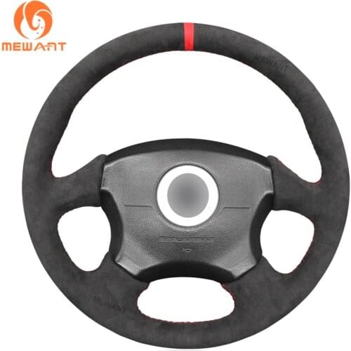 Black Alcantara Car Steering Wheel Cover for Subaru Impreza WRX 2002 2003 2004 Impreza WRX STI 2004