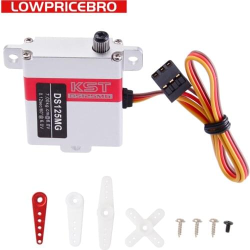 KST DS125MG 10mm 7KG High Torque Metal Gear Digital Servo for Fixed-wing Drone UAV Helicopter Airplane RC Models