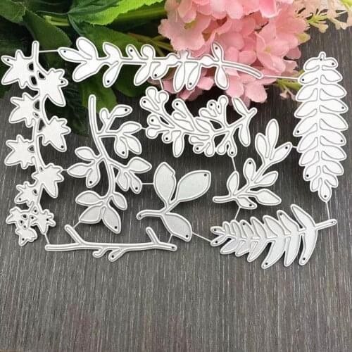 Flowers and Leaves Craft Paper Dies Cut For Card Making Diy Scrapbooking Dies Metal 2021 Embossing New