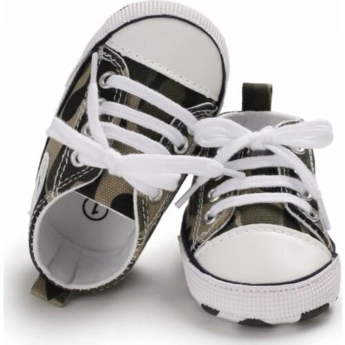 Baby Sneaker Boy Girl Shoes Print Star Canvas Soft Anti-Slip Sole Newborn Infant First Walkers Toddler Casual Canvas Crib Shoes