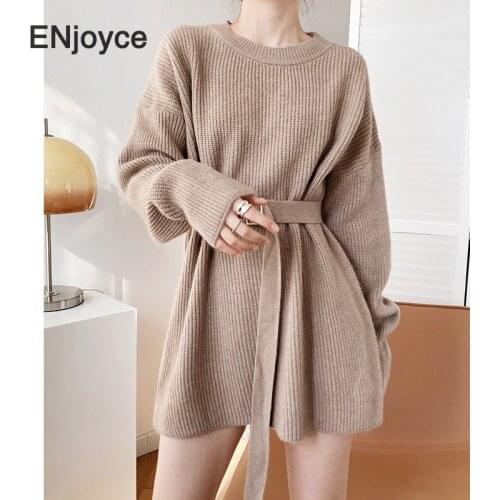 Модные вязаные платья ENJOYCE China At AliExpress