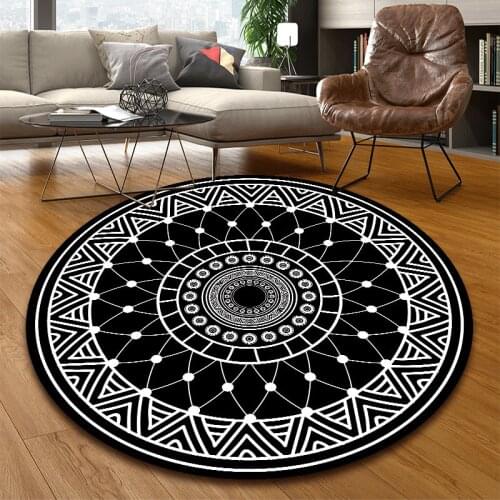 European Round Carpet Minimalist Living Room bathroom door floor rug Bedroom balcony bath doormats Decoration tapis salon rugs