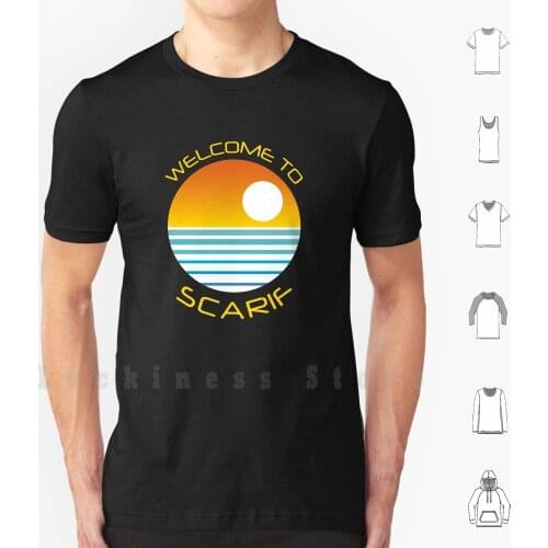 Galactic Paradise T Shirt Print 100% Cotton New Cool Tee Jedi Rogue War Death Sunset Beach One Scarif Erso Story