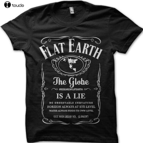 Flat Earth, Earth Is Flat, Firmament Conspiracy Globe Lie 2019 Summer Style Fashion Men O-Neck Solid Short Sleeve T Shirt