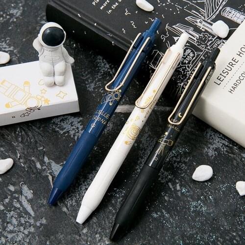 3 PCS 0.5mm Extra Fine Point Retractable Gel Ink Pens Black Ink School Office Writing Supplies Stationery