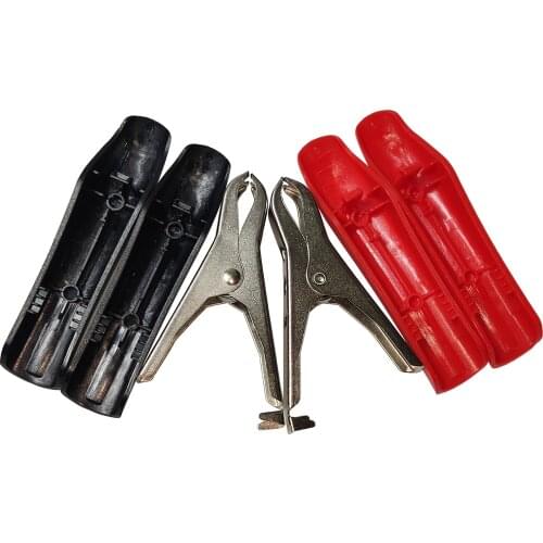 JKM 85mm Car Battery Clamp Lightweight Smooth Portable Alligator Clip Nickel Plated Test Lead Pressure Tester Tool