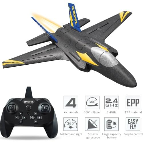 KF605 F35 RC Airplane 2.4GHz 4CH 6-axis Gyro RC EPP Plane RC Model Aircraft 15min Flight Time Remote Toys for Adults Kids Boys