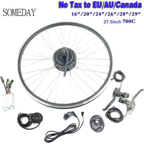 SOMEDAY Electric Bicycle conversion kit with LED900S display 36V500W Ebike rear cassette wheel Brushless Gear Hub Motor