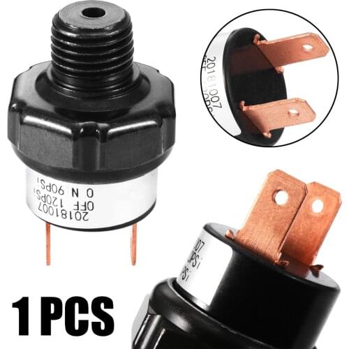 Mayitr 1/4" NPT End Air Compressor Pressure Switch 90-120 PSI 12V Air Compressor Control Switch Valve Heavy Duty Home Tools