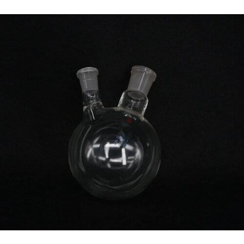 500ml 24/19# Central/Branch Joint 2-neck Round Bottom Lab Glass Boiling Flask