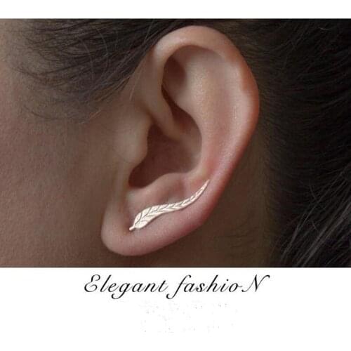 Small Fresh Handmade Leaves Earrings Tender Leaves Earrings Jewelry