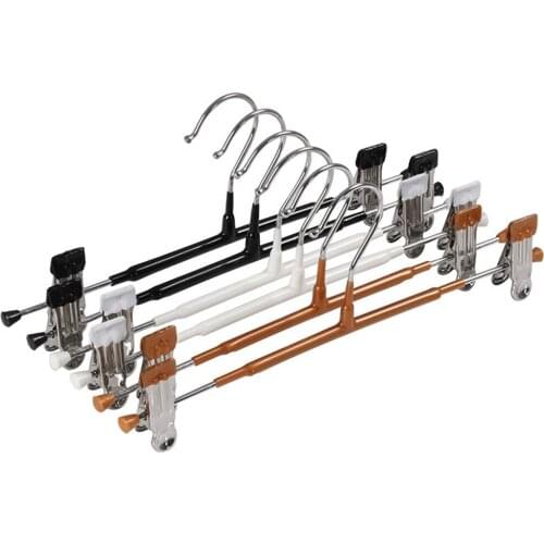 Metal Pants Hanger For Garment Shelf Display Home Trousers Rack Non-slip Hanging Skirt Clips Hanger Seamless Thick Pants Rack