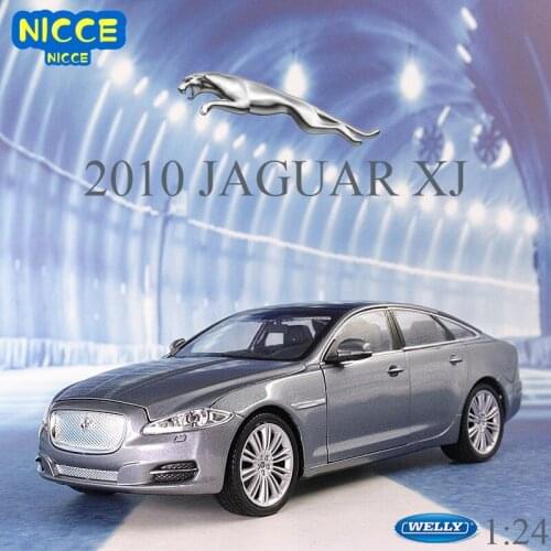 Welly 1:24 Diecast Scale Simulation Model Car JAGUAR XJ Metal Toy Car Alloy JAGUAR Classic Car Kids Toys Gift Cars Collection