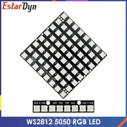 WS2812 LED 5050 RGB 8x8 64 LED Matrix