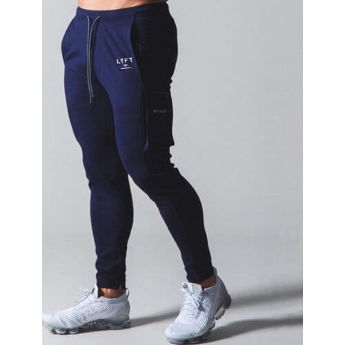 Men New Gym Fitness Cotton Casual Skinny Pants Joggers Sweatpants Autumn Male Trackpants Running Workout Bodybuilding Bottoms
